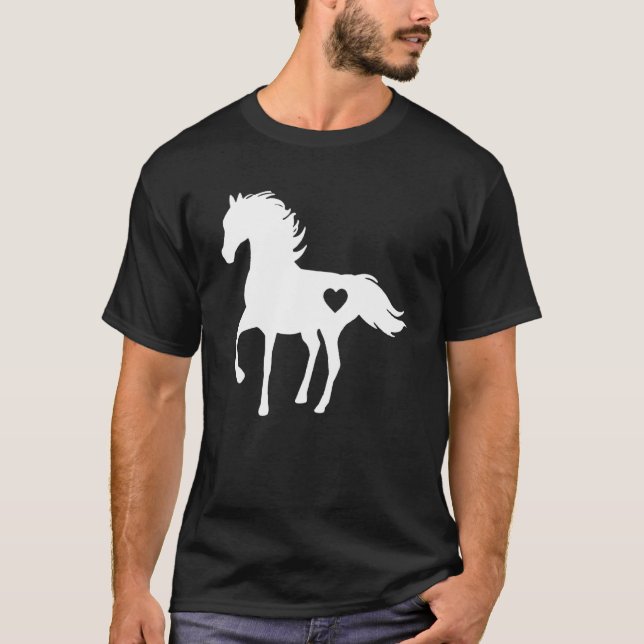 T-shirt Cadeaux Cheval Pour Femmes Ados Filles Chevaux Équ (Devant)