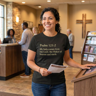T-shirt Cadeaux Chrétiens de Versets Bibliques Personnalis