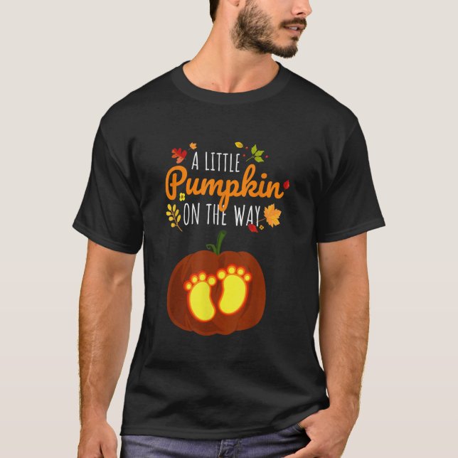 T-shirt Cadeaux Citrouilles de grossesse d'Halloween migno (Devant)