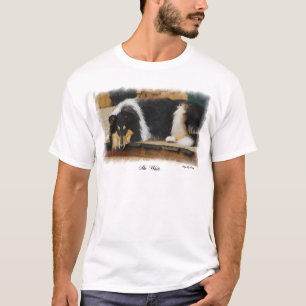 T-shirt Cadeaux Collier Tri-Color Rough Collie