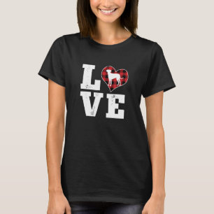 T-shirt Cadeaux d'amour de chien Catahoula Plaid Buffalo V