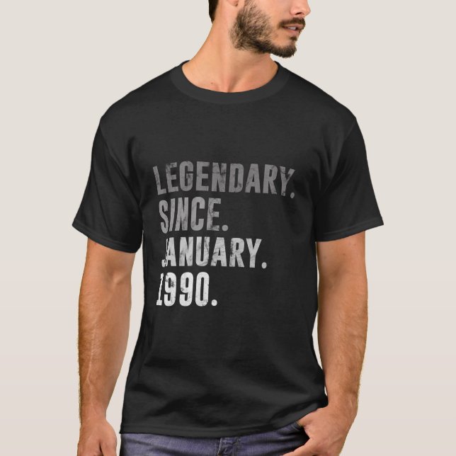 T-shirt Cadeaux d'anniversaire de 31 ans légendaire depuis (Devant)