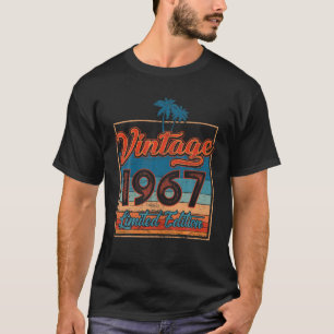 T-shirt Cadeaux d'anniversaire de 55 ans Vintage 1967 Limi