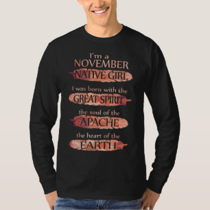 T-shirt Cadeaux d'anniversaire   I'm A November Native Chi