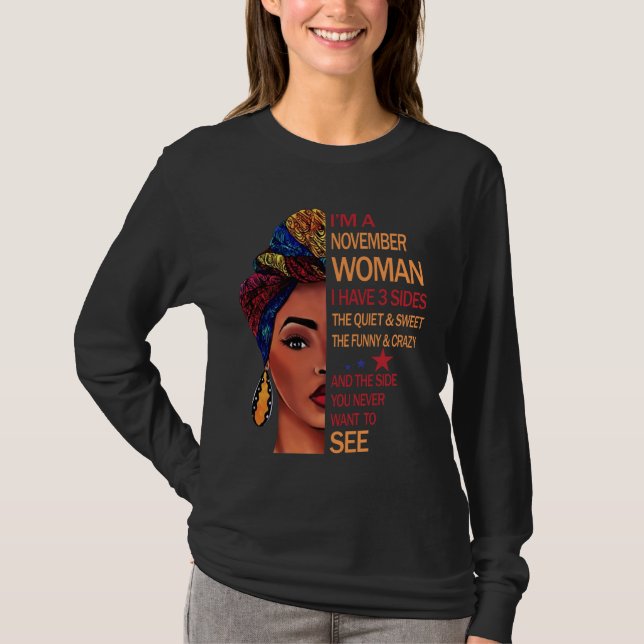 T-shirt Cadeaux d'anniversaire | Je suis une femme de nove (Devant)
