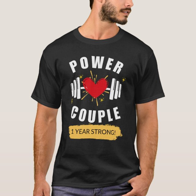 T-shirt Cadeaux d'anniversaire personnalisés - Couple pers (Devant)