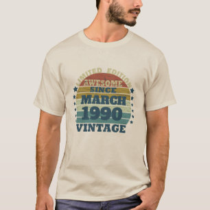 T-shirt Cadeaux d'anniversaire vintages personnalisés