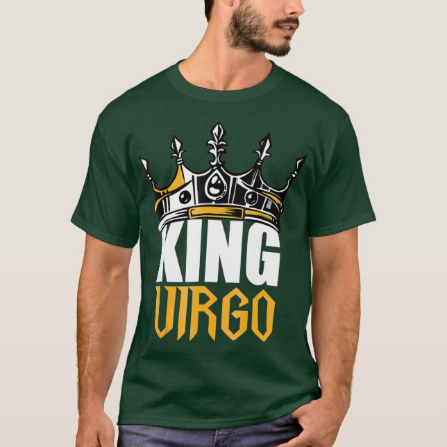 T-shirt Cadeaux d'anniversaire Virgo King Virgo Zodiac (Devant)