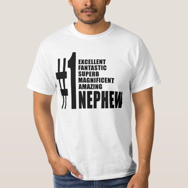 T-shirt Cadeaux d'anniversaires de neveux : Neveu du (Devant)