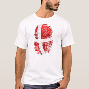 T-shirt Cadeaux danois d'ADN d'empreinte digitale de Dansk