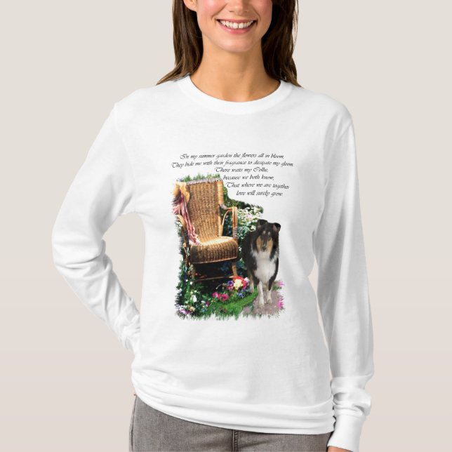 T-shirt Cadeaux d'art Collie Tri-Color (Devant)