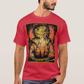 T-shirt Cadeaux d'art de la tête citrouille