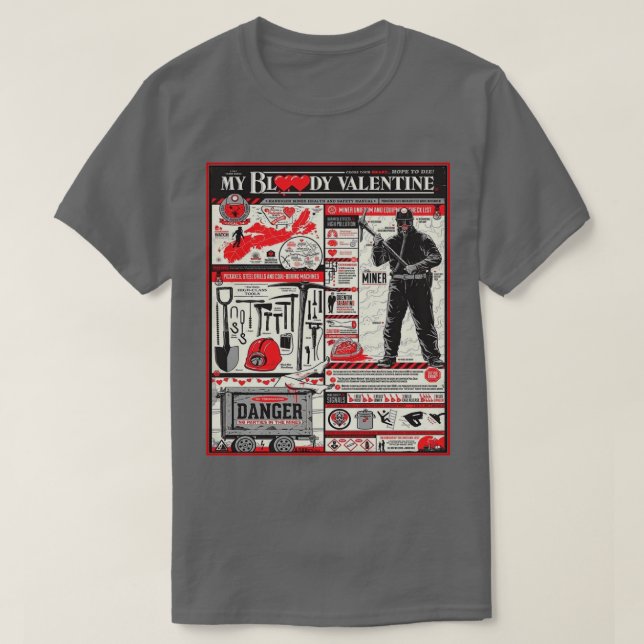 T-shirt Cadeaux d'art pour les fans de Valentine (Design devant)