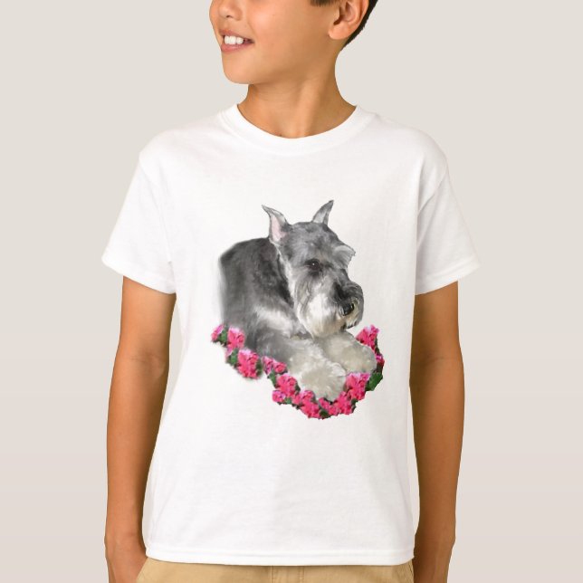 T-shirt Cadeaux d'art Schnauzer miniature (Devant)