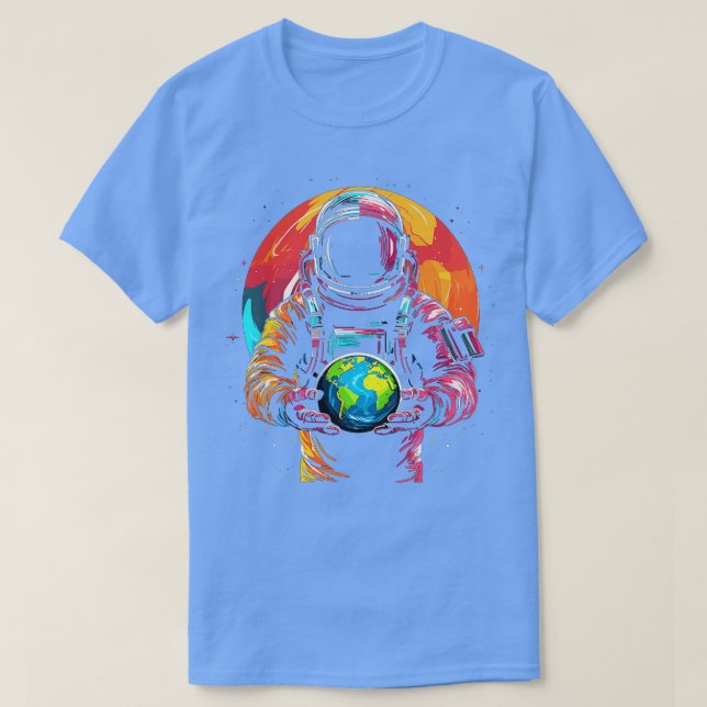 T-shirt Cadeaux d'astronaute dans l'espace hommes enfants  (Design devant)