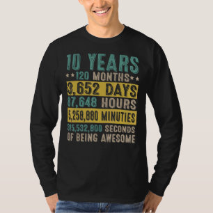 T-shirt Cadeaux de 10 ans Vintage fantastique 10e annivers
