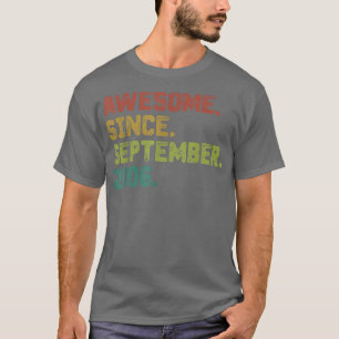 T-shirt Cadeaux de 16 ans fantastiques depuis septembre 20