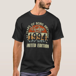 T-shirt Cadeaux De 27 Ans 27E Anniversaire Vintage 1994 Li