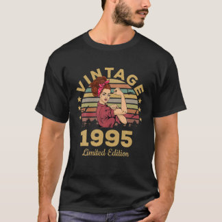 T-shirt Cadeaux de 27 ans Vintage 1995 Édition limitée 27T