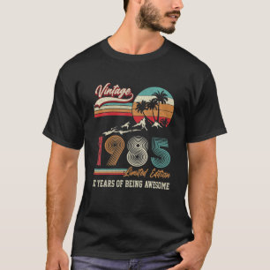 T-shirt Cadeaux de 37 ans Vintage 1985 Édition limitée 3