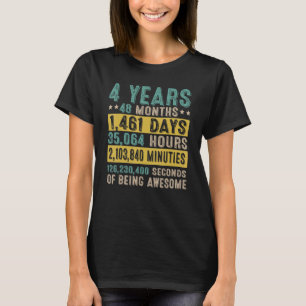T-shirt Cadeaux de 4 ans Vintage Magnifique 4e anniversair