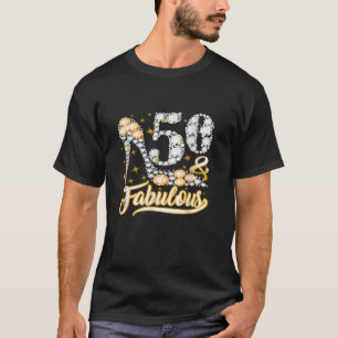 T-shirt Cadeaux de 50 ans 50 Fabuleux 50e Anniversaire Dia