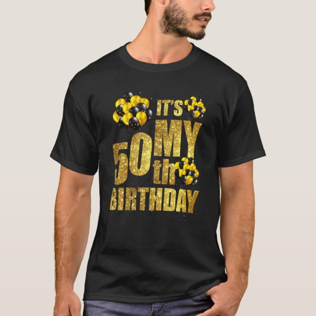 T-shirt Cadeaux de 50 ans C'est mon 50e anniversaire Femme (Devant)