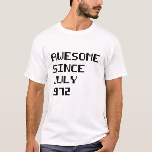 T-shirt Cadeaux De 50 Ans Magnifique Depuis Juillet 1972 5