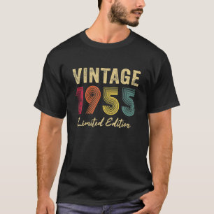 T-shirt Cadeaux de 67 ans Vintage 1955 Édition limitée