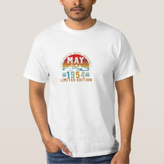 T-shirt Cadeaux de 69 ans Mai 1954 Limited