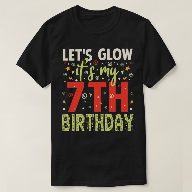 T-shirt Cadeaux de 7e anniversaire (Design devant)