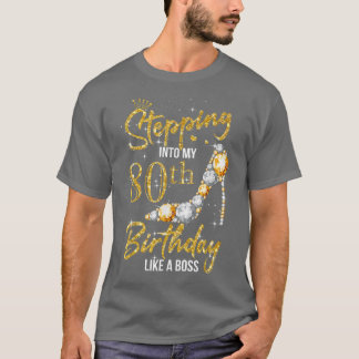 T-shirt Cadeaux de 80 ans entrant dans mon 80e anniversair