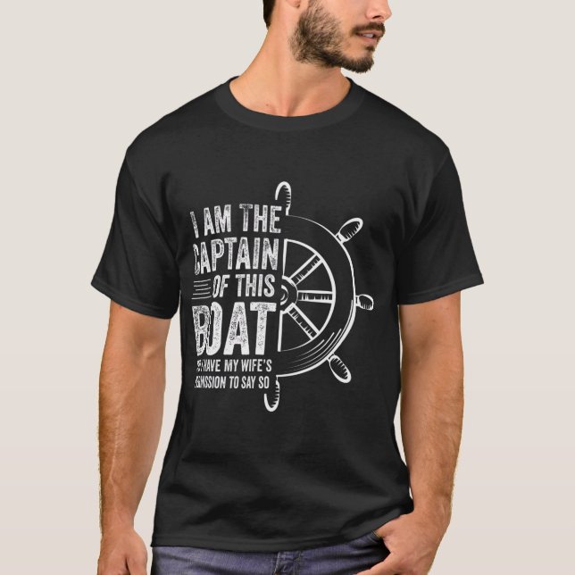 T-shirt Cadeaux De Bateau Je Suis Le Capitaine De Ce Batea (Devant)