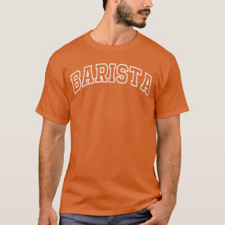 T-shirt Cadeaux de café drôles de lettrage athlétique Bari