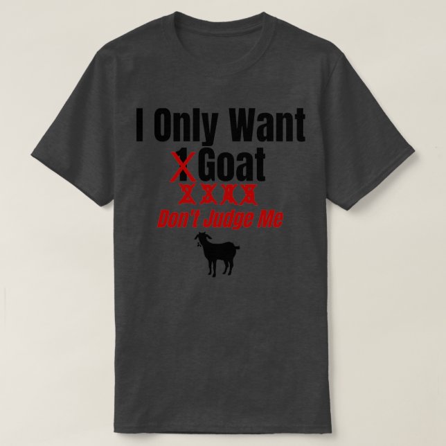 T-shirt Cadeaux de charcuterie pour les amateurs de chèvre (Design devant)