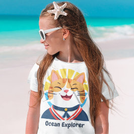 T-shirt Cadeaux de chats mignons nautiques pour les propri