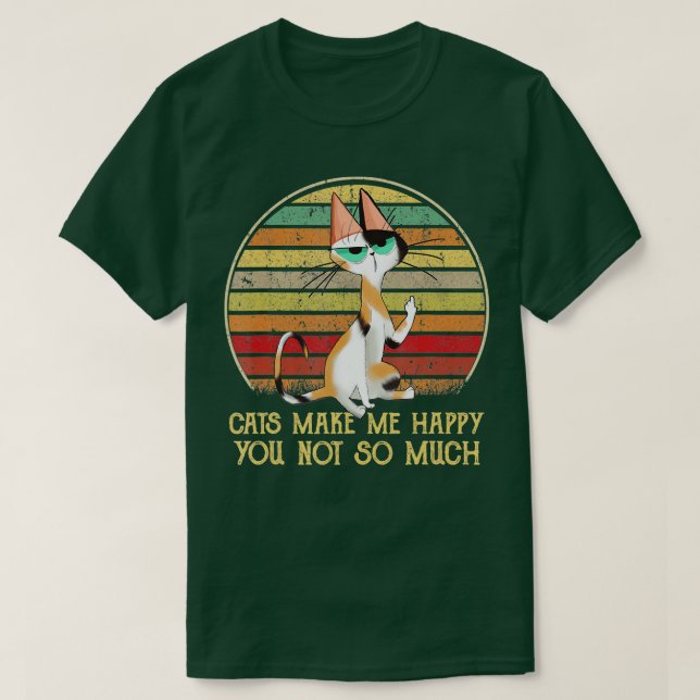 T-shirt Cadeaux de chats pour amoureux de les chats Chat m (Design devant)