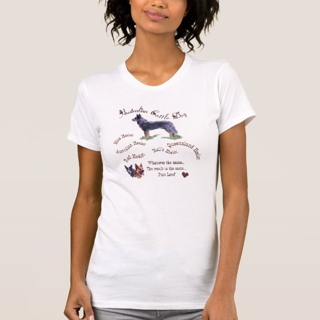 T-shirt Cadeaux de chien de bétail australien (Devant)
