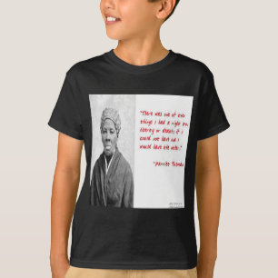 T-shirt Cadeaux de citation de Harriet Tubman "Liberté ou
