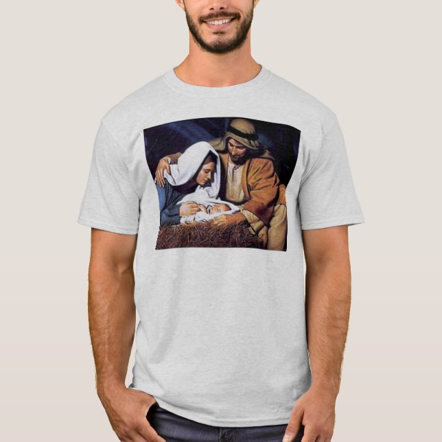 T-shirt Cadeaux de crèches pour Noël (Devant)