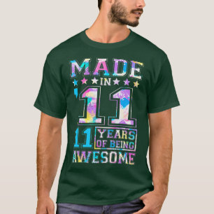 T-shirt Cadeaux De Fille De 11 Ans Pour 11E Anniversaire C