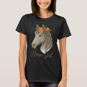 T-shirt Cadeaux de fille de cheval passionnée de cheval fe