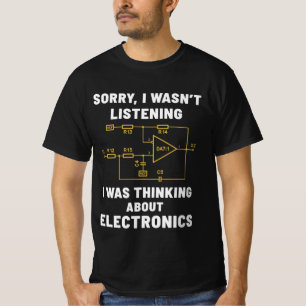 T-shirt Cadeaux de génie électronique geek électrique F