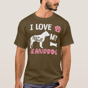 T-shirt Cadeaux de grand-mère de chien-taureau de femmes J
