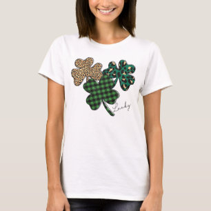 T-shirt cadeaux de Jour de la Saint Patrick shamrock vinta
