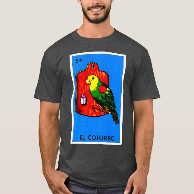 T-shirt Cadeaux de loterie mexicaine Bingo mexicain El Cot (Devant)