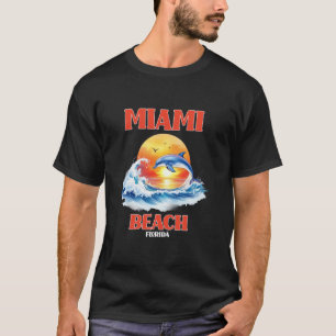 T-shirt Cadeaux de Miami Beach Floride Mode Vacances d'Été