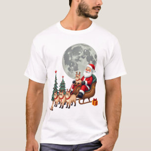 T-shirt Cadeaux de Noël de rennes siamois pour amateurs de