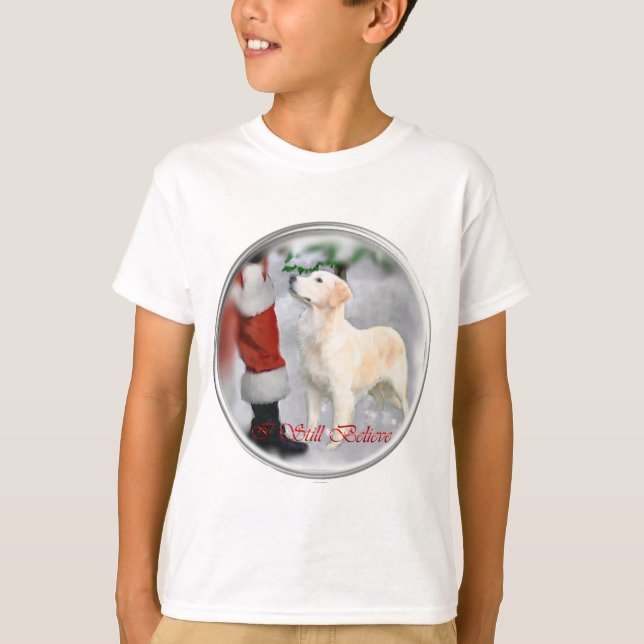 T-shirt Cadeaux de Noël Golden Retriever (Devant)