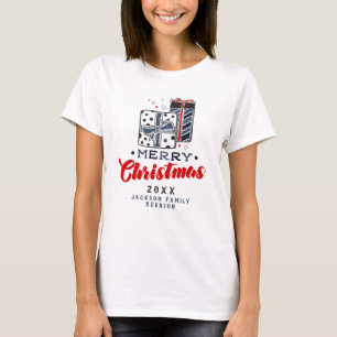 T-shirt Cadeaux de Noël Joyeux Noël Texte personnalisé Rou